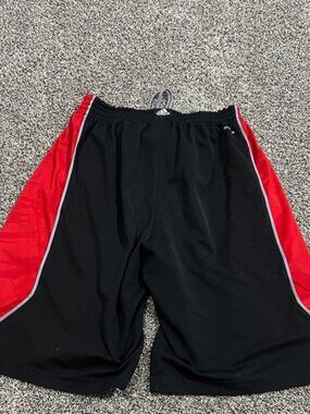 Adidas Men's Athletic Shorts in Black and Red